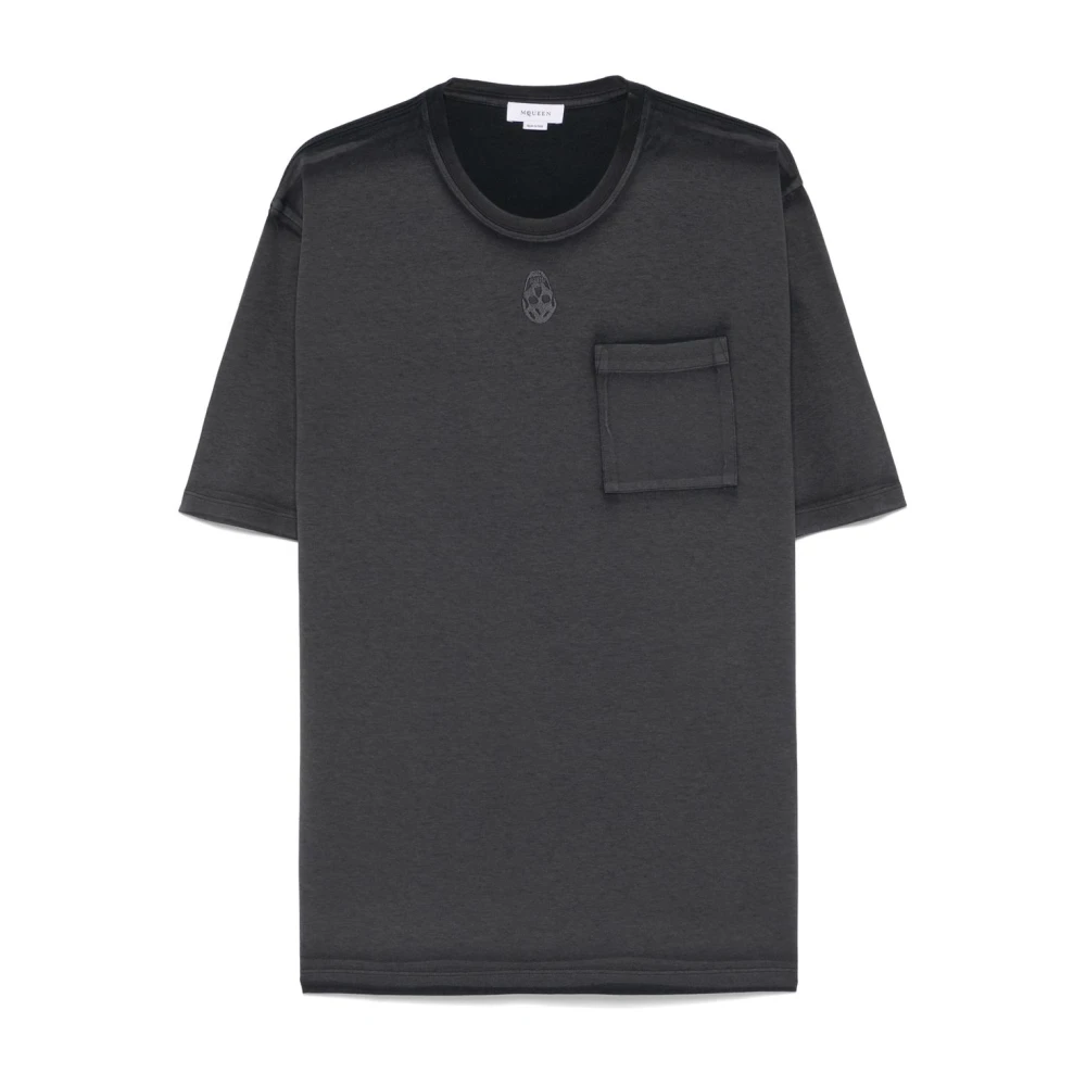 alexander mcqueen Zwarte T-shirts en Polos Black Heren