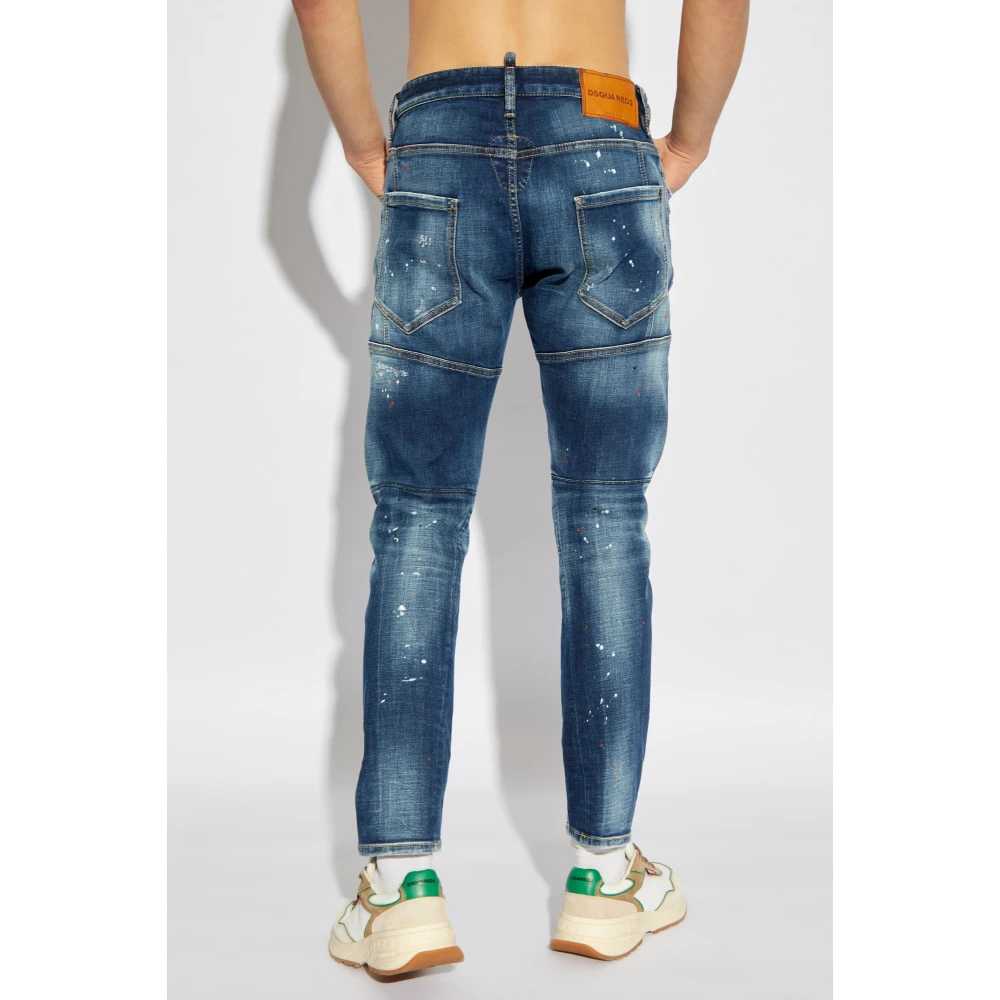 Dsquared2 Jeans Tidy Biker Blue Heren