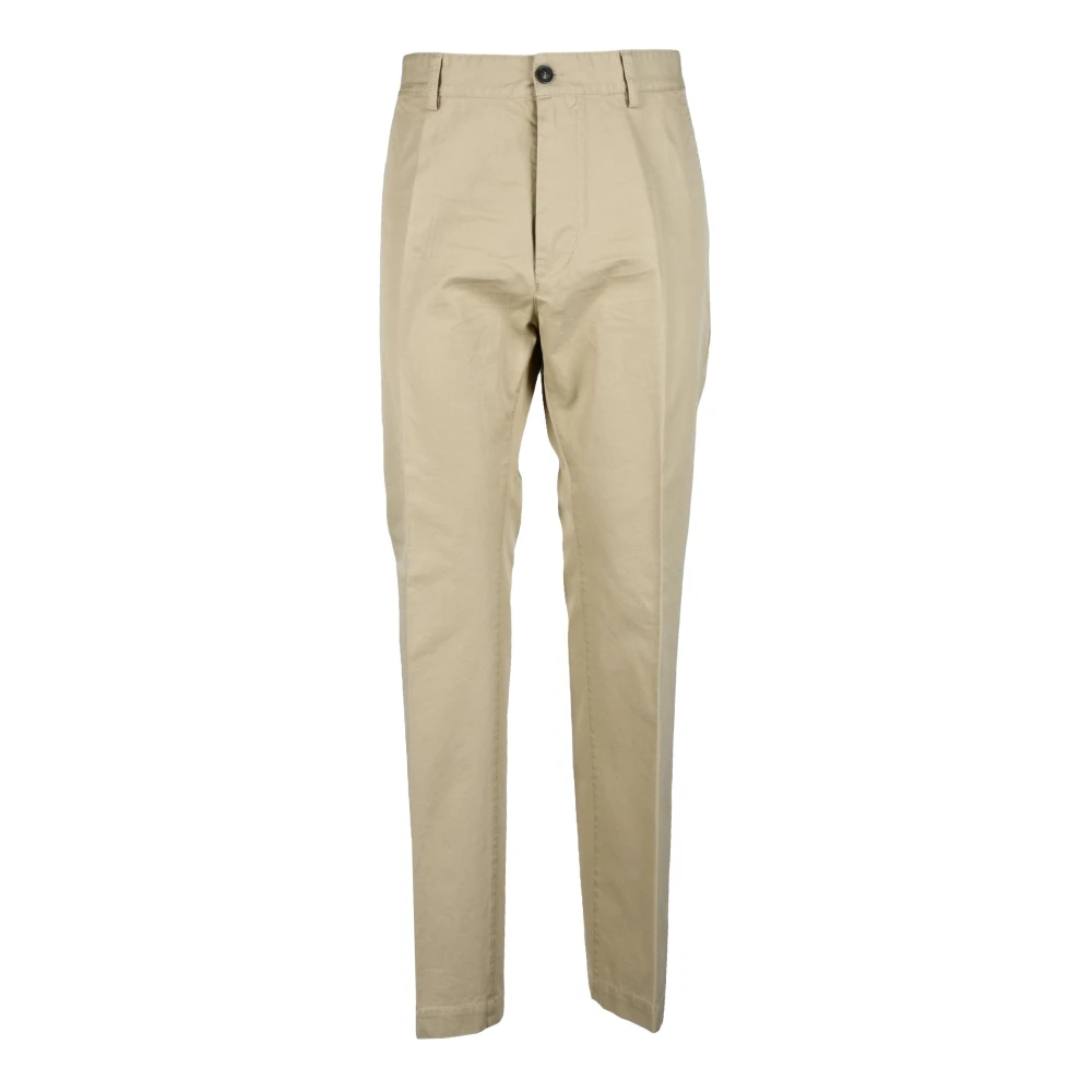 Dsquared2 Katoenen Broek Beige Heren