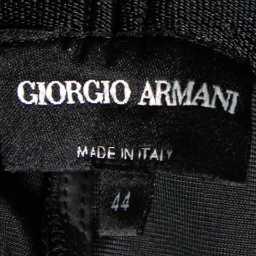 Armani Pre-owned Velvet bottoms Black Dames