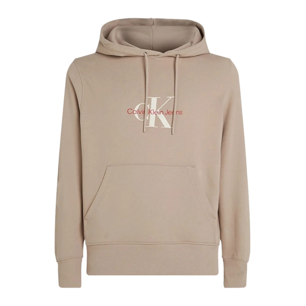 Calvin Klein Beige Bedrukte Hoodie Beige Heren