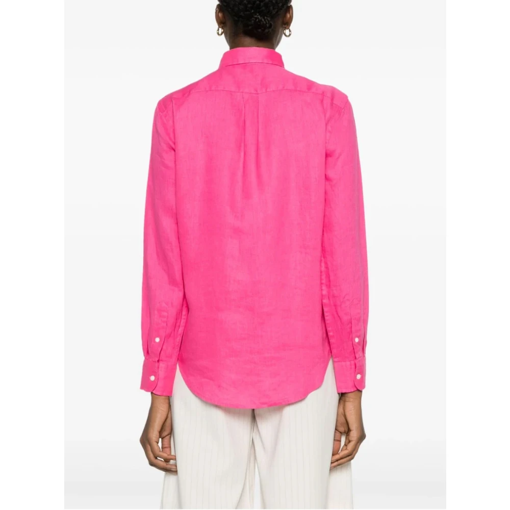 Ralph Lauren Overhemden met lange mouwen en knoopsluiting Pink Dames