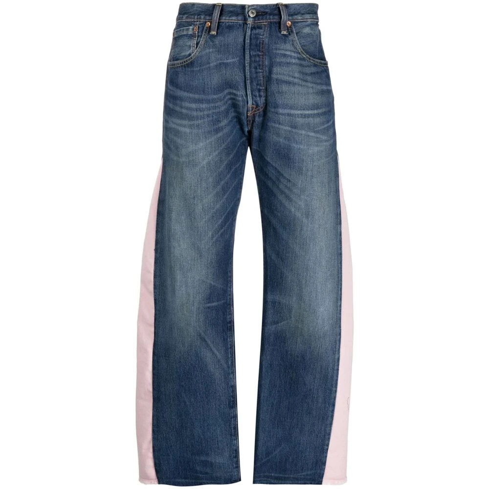 Ombra Milano Wide Jeans Blue Dames