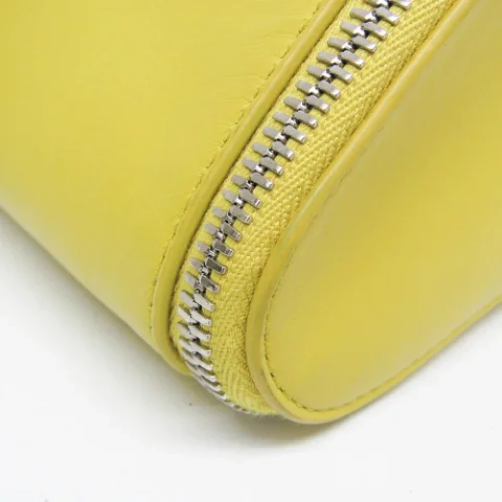 Bottega Veneta Vintage Pre-owned Leather clutches Yellow Dames