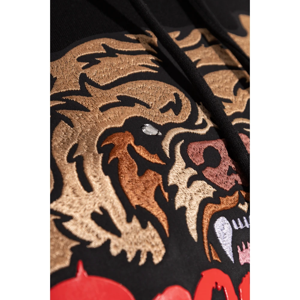 Dsquared2 Sweatshirt met logo Black Dames