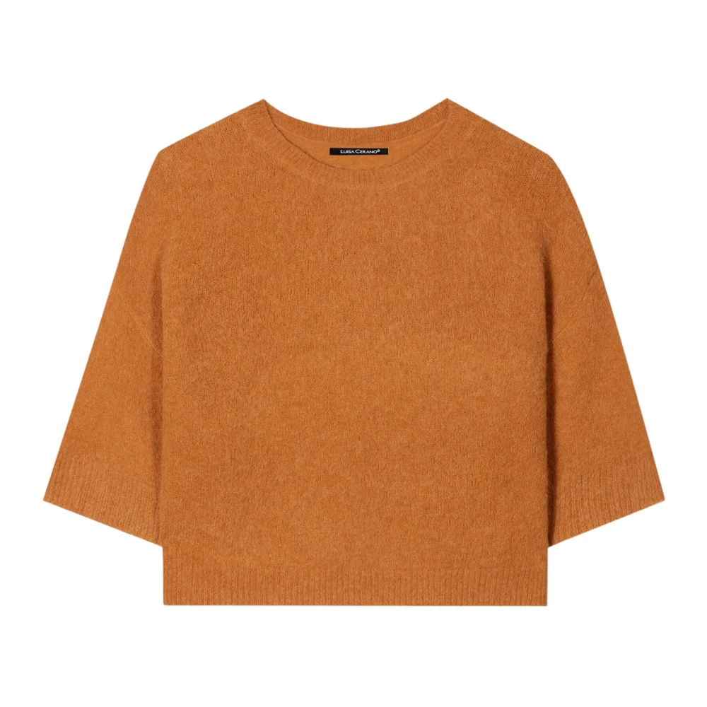LUISA CERANO Alpaca Mix Trui Kurkuma Orange Dames