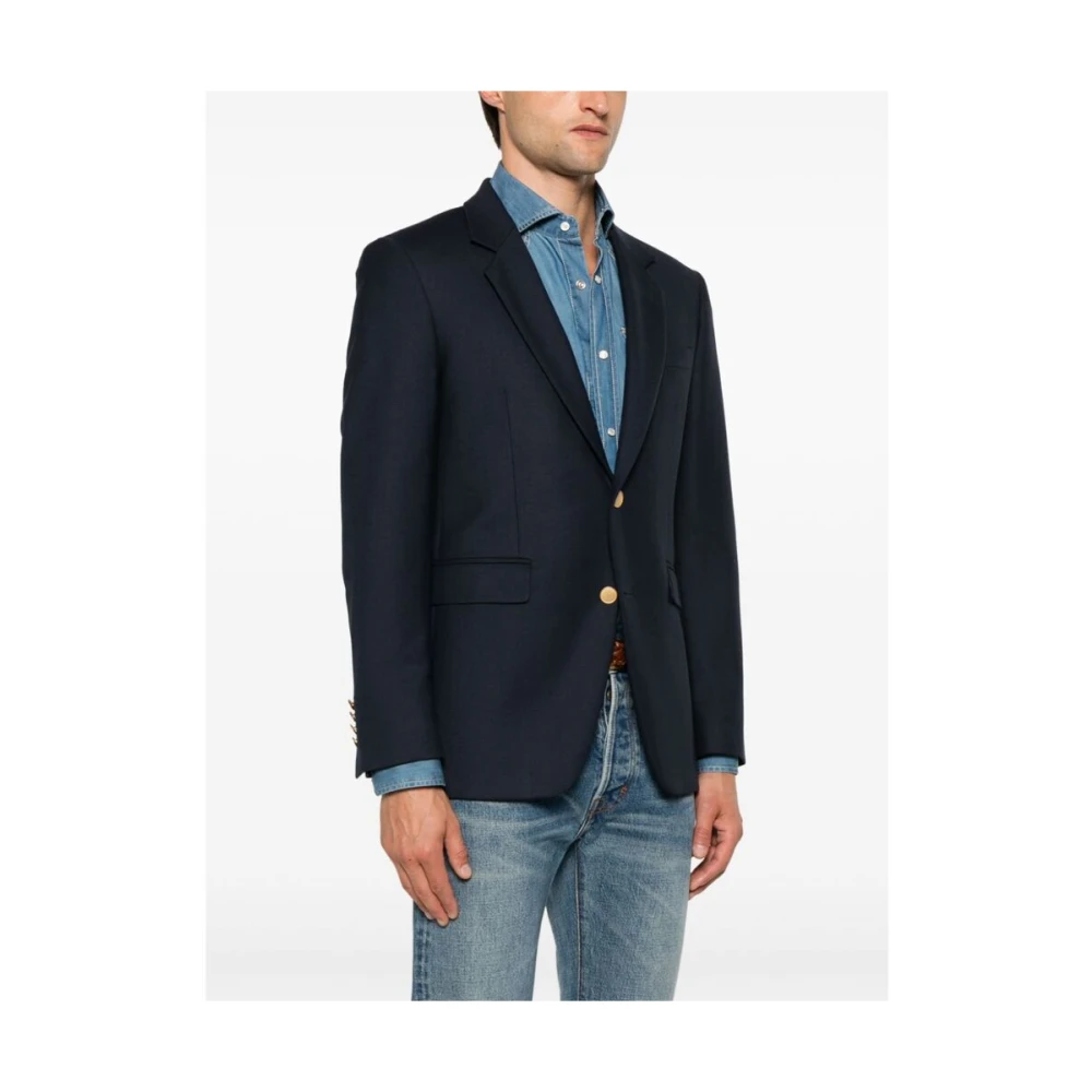 Reveres 1949 Navy Blauwe Jas met Revers Blue Heren