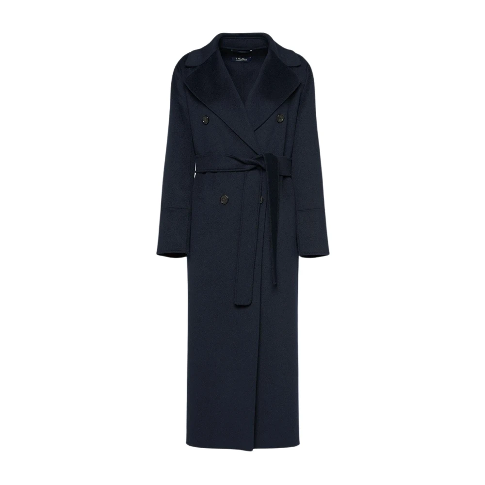 Max Mara Wollen Picasso Jas Blue Dames