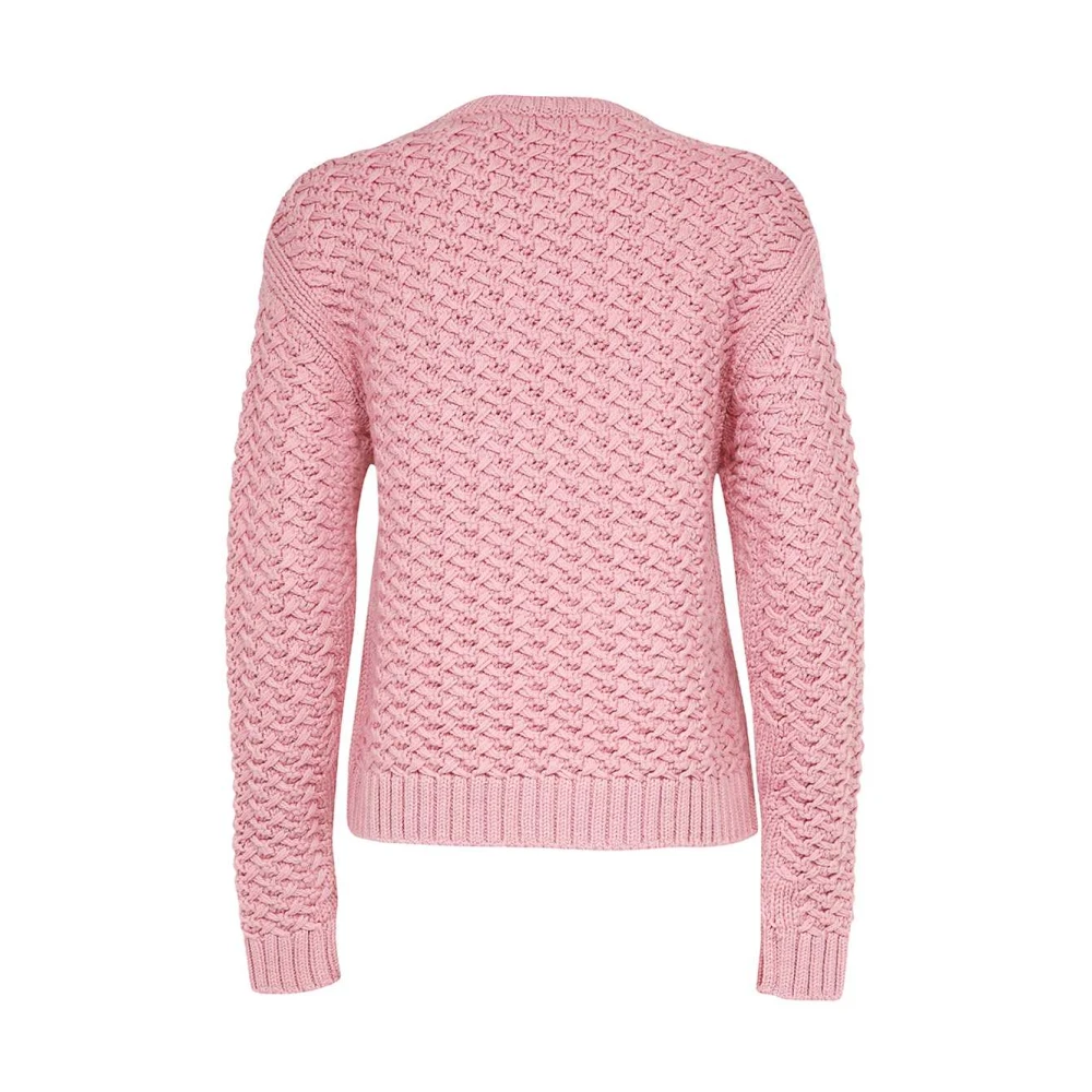 Tom Ford Geribbelde Wollen Trui Pink Dames