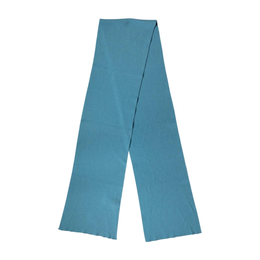 Dolce & Gabbana Mannelijk Blauw Accessoires Heren, One Size, Cashmere Gebreide Nek Wrap Sjaal