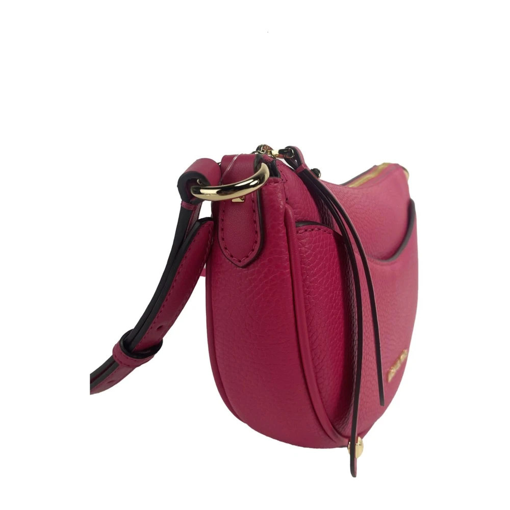 Michael Kors Halve Maan Crossbody Tas met Kaartsleuven Pink Dames