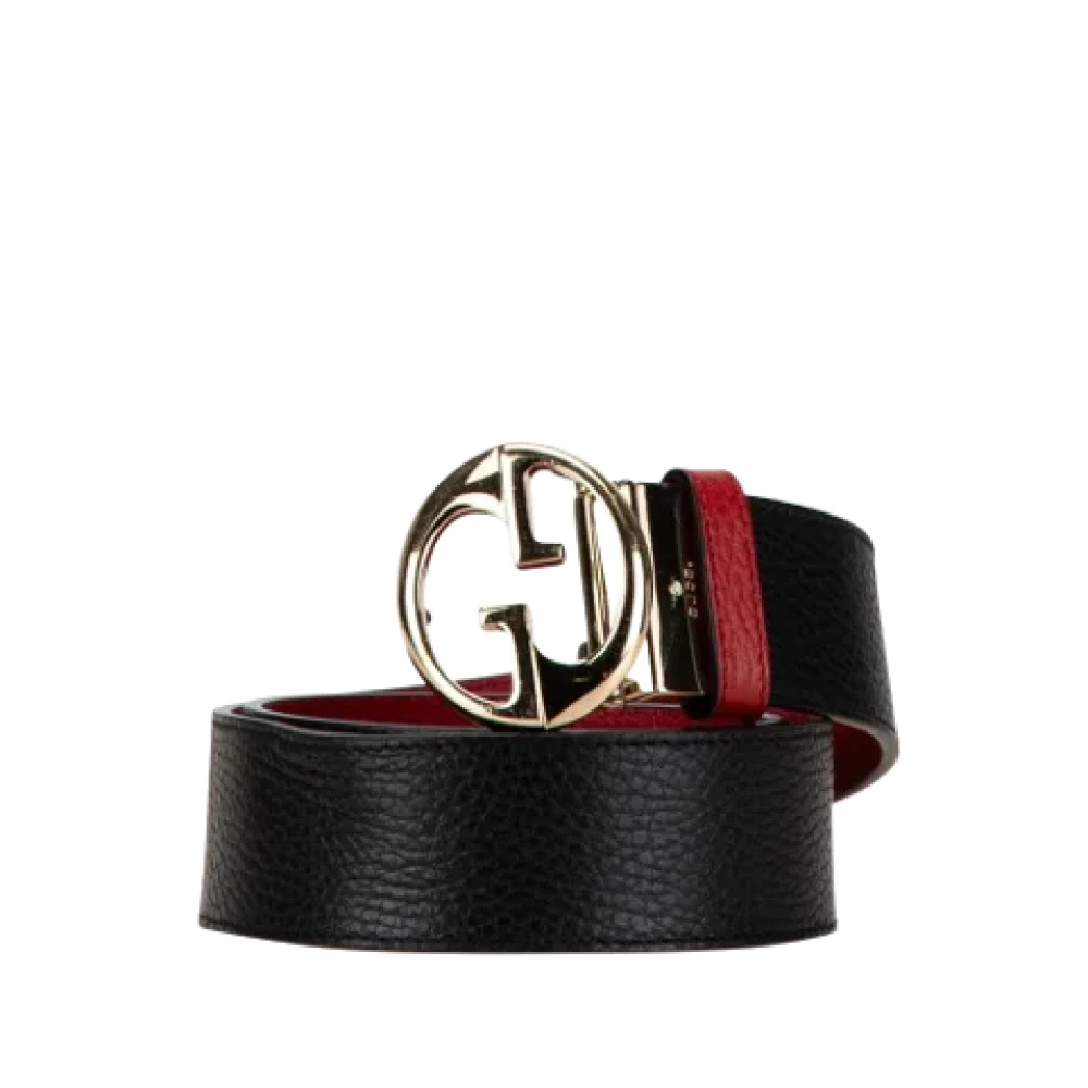 Gucci Vintage Pre-owned Leather belts Black Dames