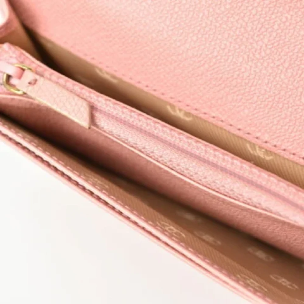 Chanel Vintage Pre-owned Leather wallets Pink Dames