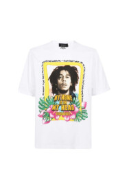 Koszulka Bob Marley Skater - Biała