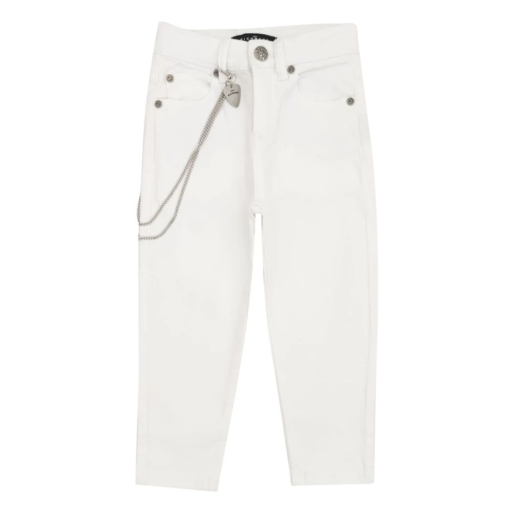 John Richmond Boys White Trousers, 6 Y, Jeans