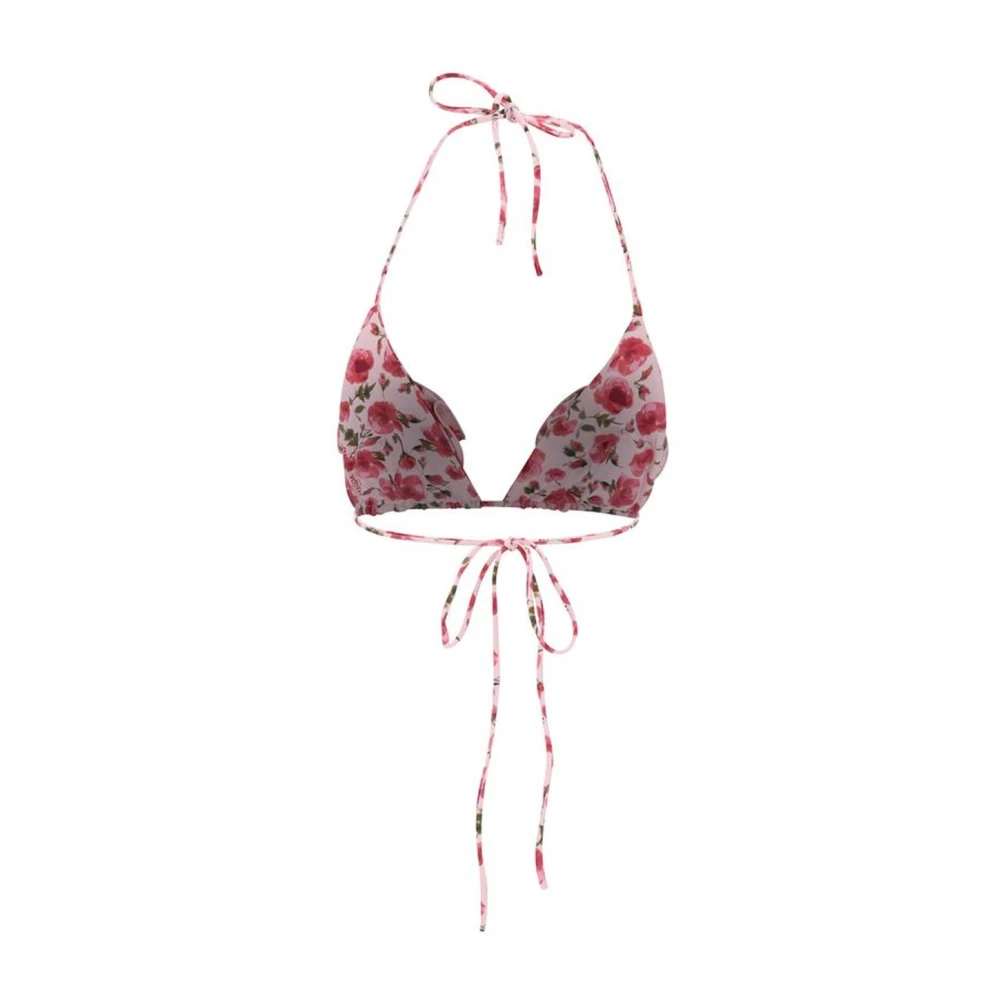 Magda Butrym Bloemen Driehoek Bikinitop met Striklint Multicolor Dames