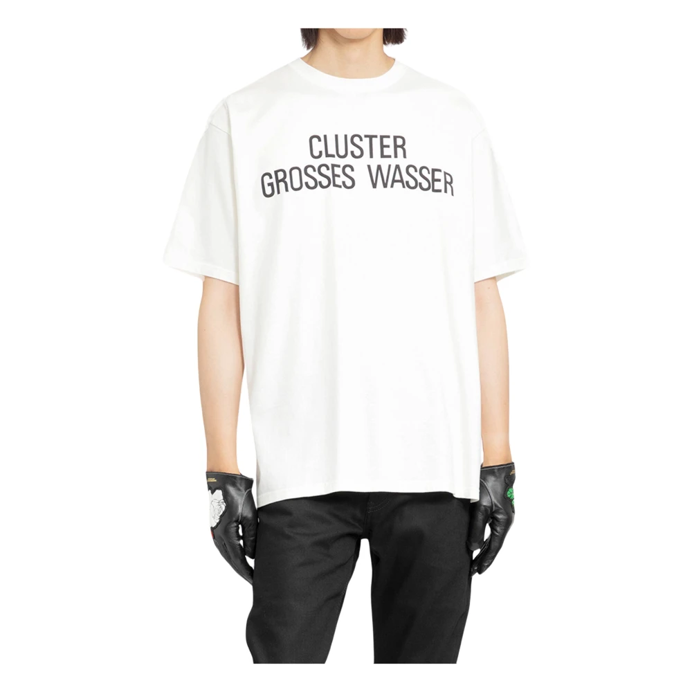 Undercover Cluster Grosses Wasser Print T-Shirt White Heren