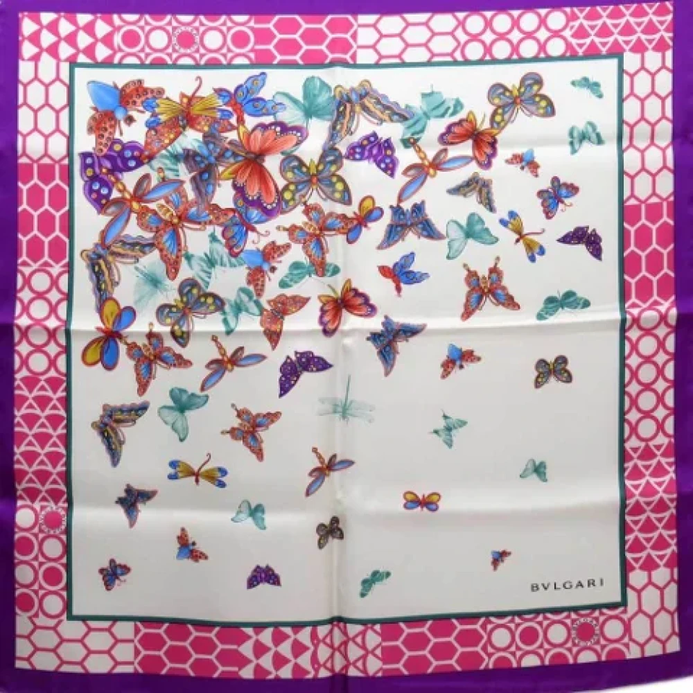 Bvlgari Vintage Pre-owned Silk scarves Multicolor Dames