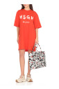 robe-en-coton-orange-avec-logo