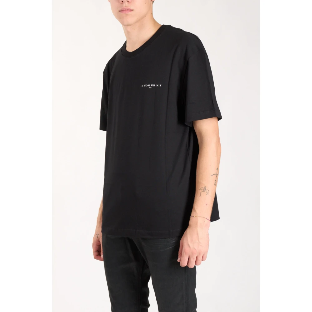 IH NOM UH NIT Authentiek T-shirt met voorlogo Black Heren