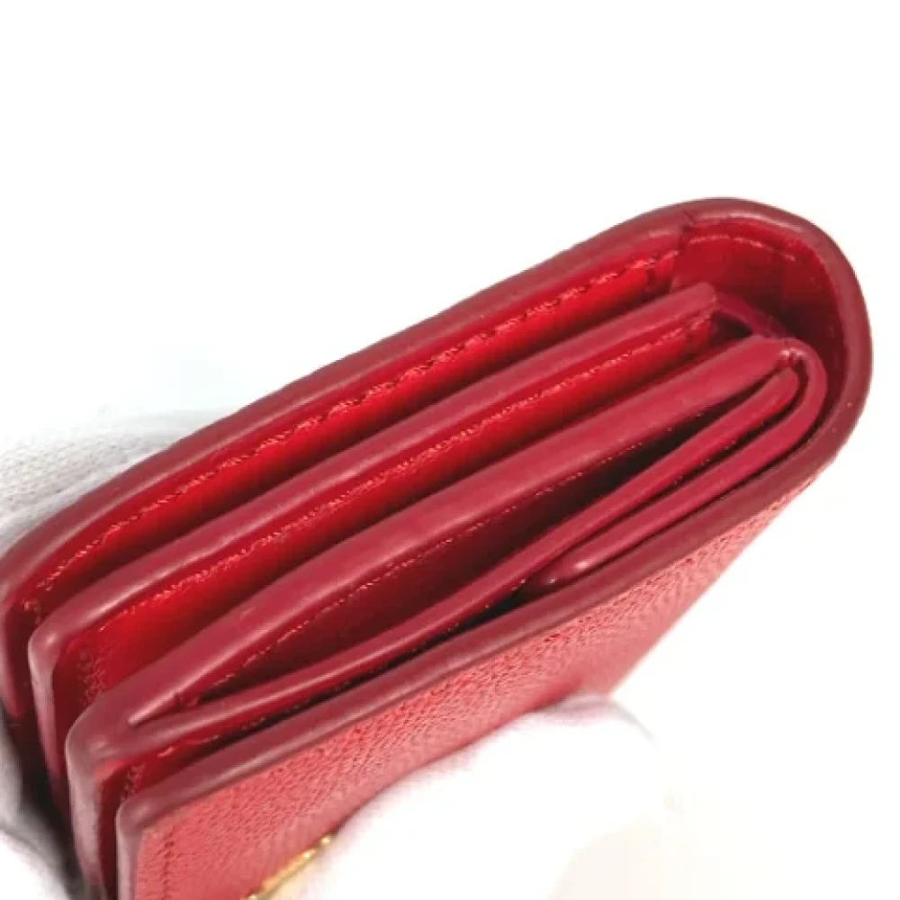 Burberry Vintage Pre-owned Leather wallets Red Dames