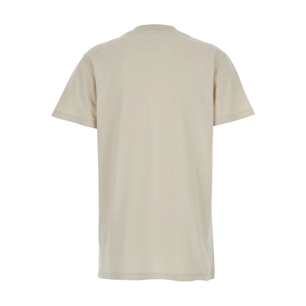 Isabel Marant Étoile Wit Crewneck T-shirt met Logoprint Beige Dames