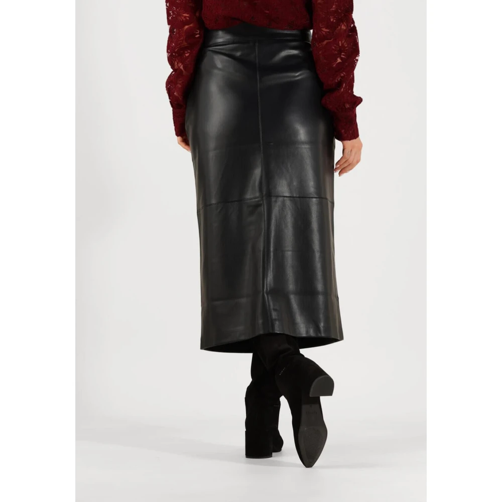 Aaiko Elegante Zwarte Midi Rok Black Dames