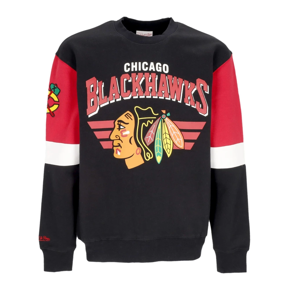 Mitchell & Ness Chicago Blackhawks Crewneck Sweater Multicolor Heren