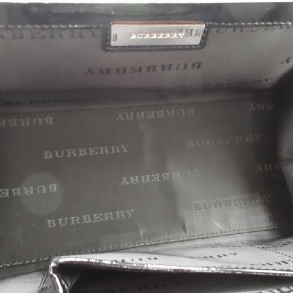 Burberry Vintage Pre-owned Leather handbags Black Dames