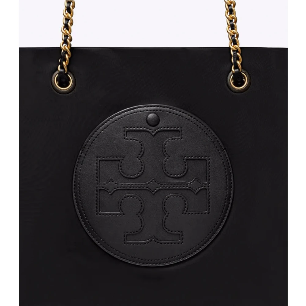 TORY BURCH Zwarte Chain Tote Tas Stijlvol Black Dames