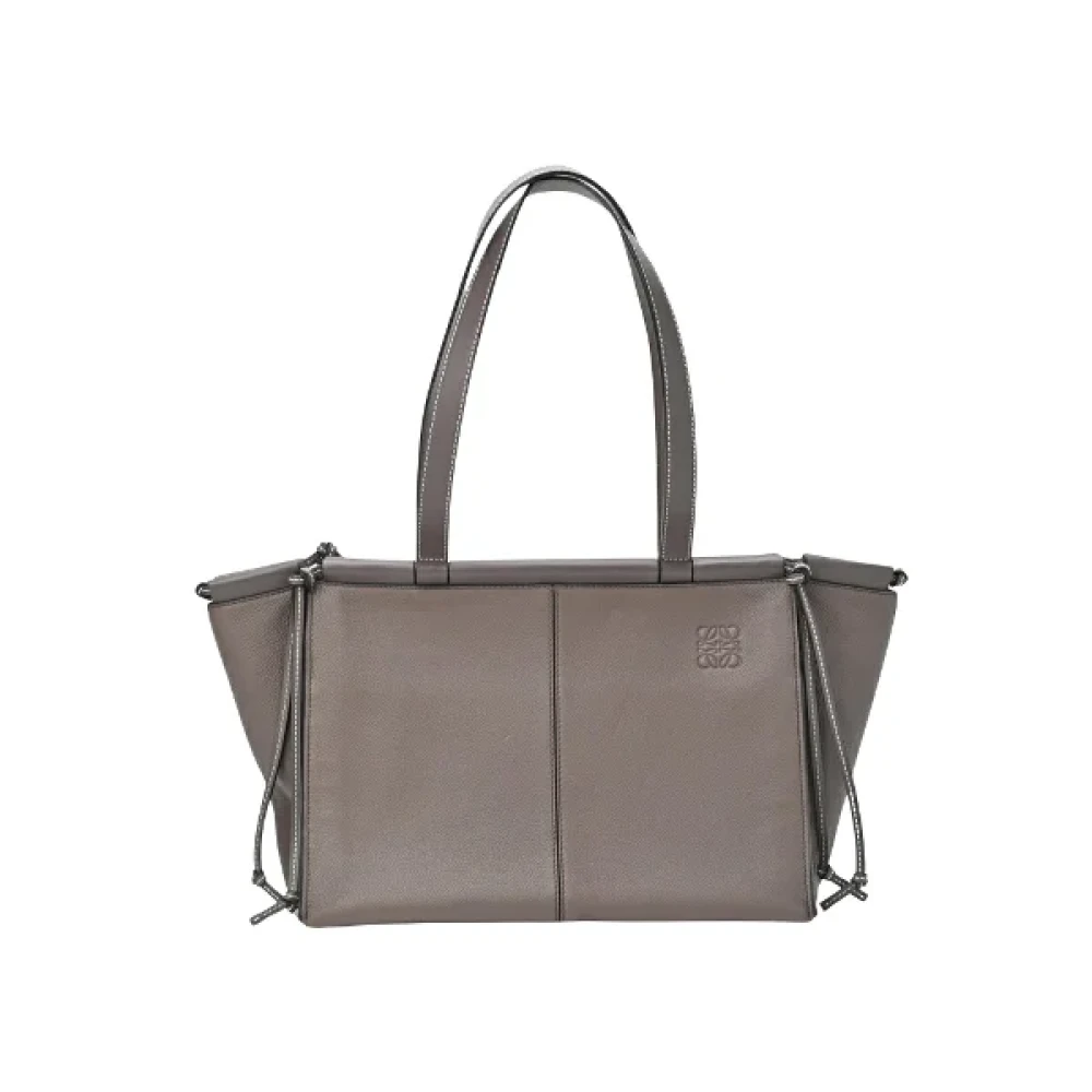 Loewe Pre-owned Leather handbags Gray Dames
