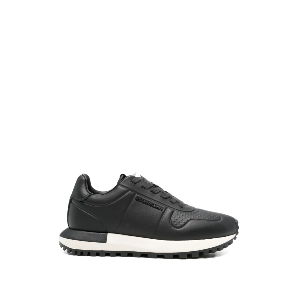 Emporio Armani Uomo Nero - Sneakers In Pelle - Shoes - 43 Eu