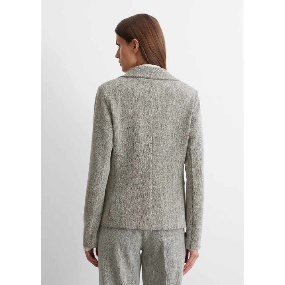 Marc O'Polo Gewone jersey blazer Gray Dames