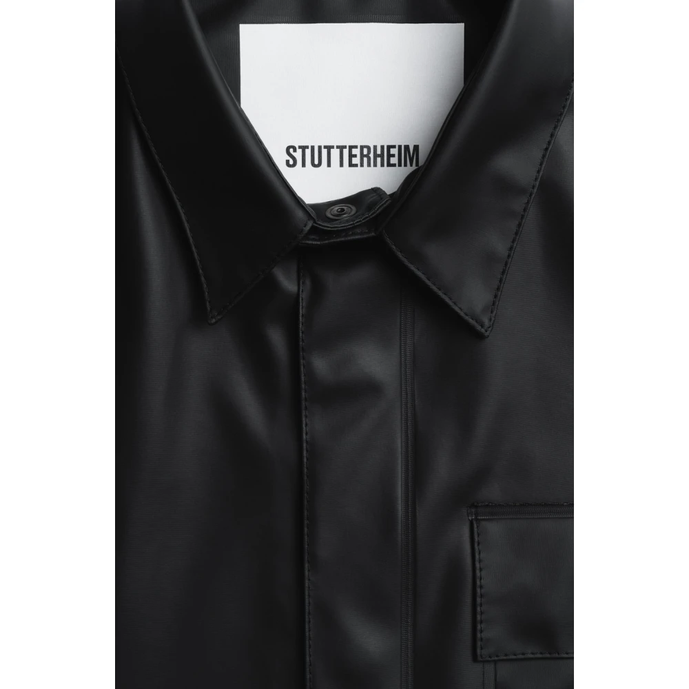 Stutterheim Waterdicht Overshirt voor Mannen Black Heren