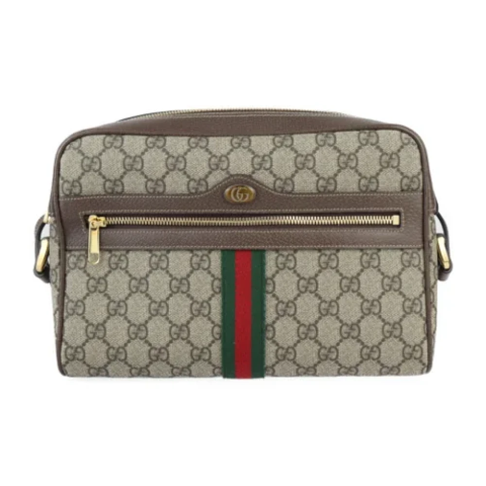 Gucci Vintage Pre-owned Leather shoulder-bags Beige Dames