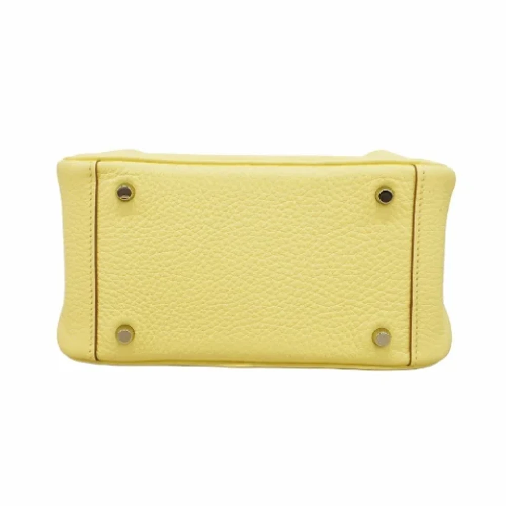 Hermès Vintage Pre-owned Leather shoulder-bags Yellow Dames