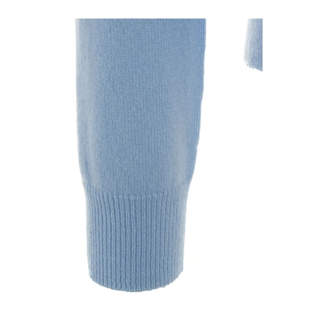 MVM Blauwe Cashmere Gebreide Trui Aw24 Blue Dames
