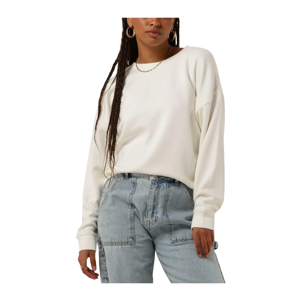 moss copenhagen Ecru Sweatshirt Trendy Comfort Stijl Beige Dames