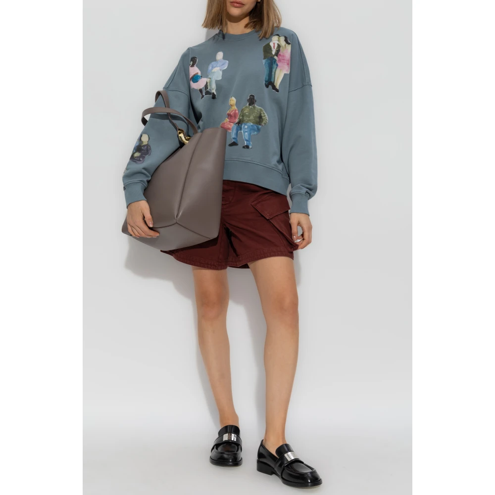 JW Anderson Gedrukte sweatshirt Blue Dames