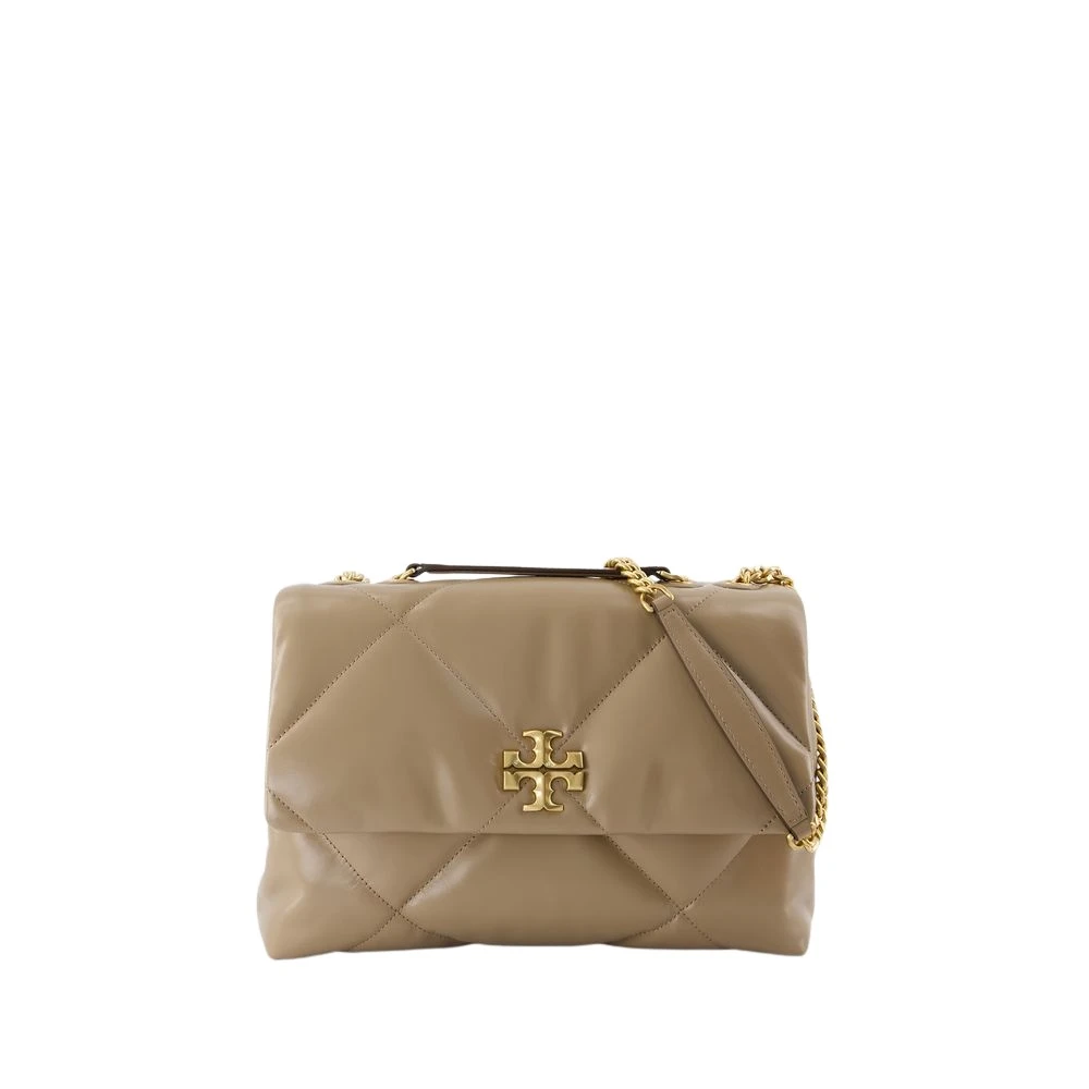 TORY BURCH Shoppers Kira Diamond Quilt Convertible Shoulder Bag in beige