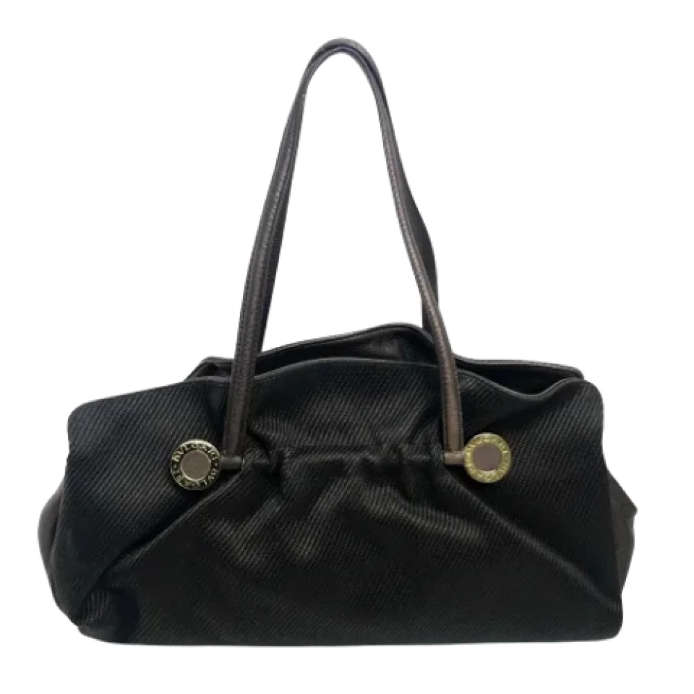 Bvlgari Vintage Pre-owned Leather shoulder-bags Brown Dames
