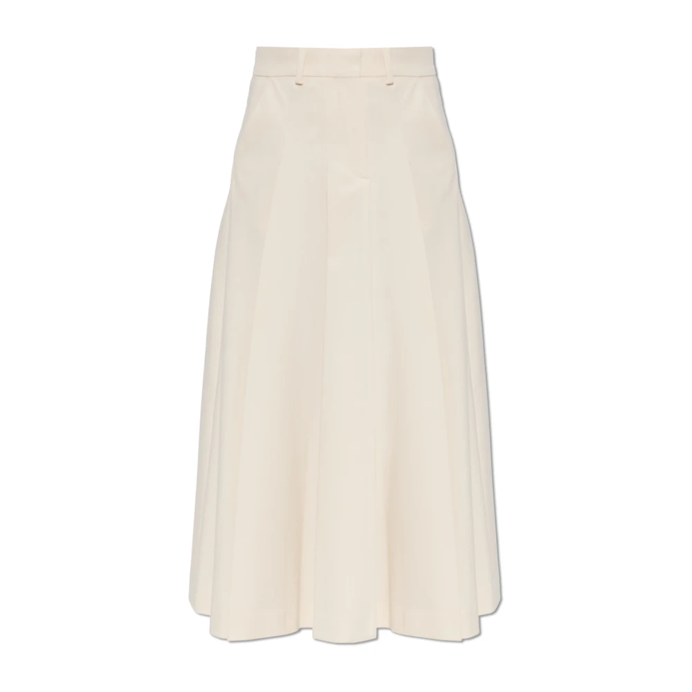 By Malene Birger Edena Midi Skirt Soft White Women's Size 34 - Image 3