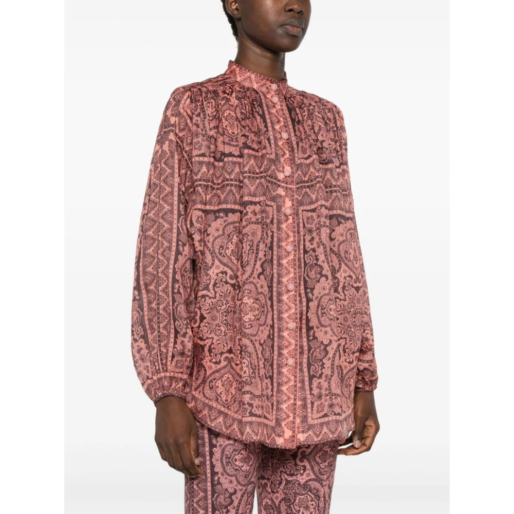 Zimmermann Tunic Top Pink Dames
