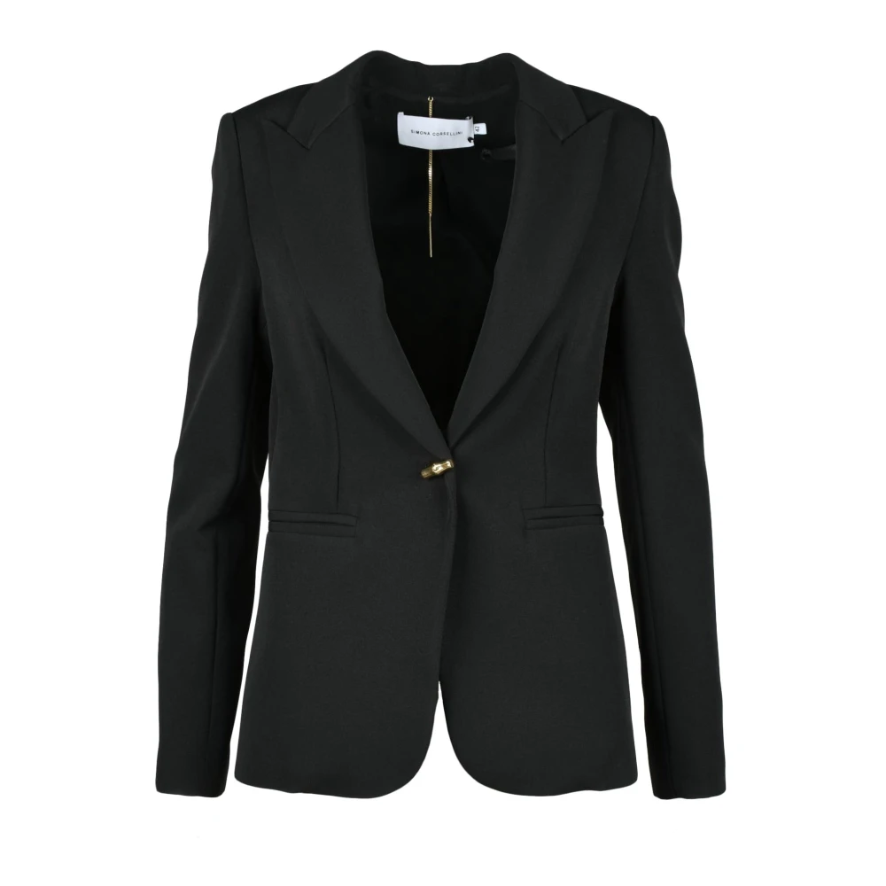 Simona Corsellini Jas Black Dames