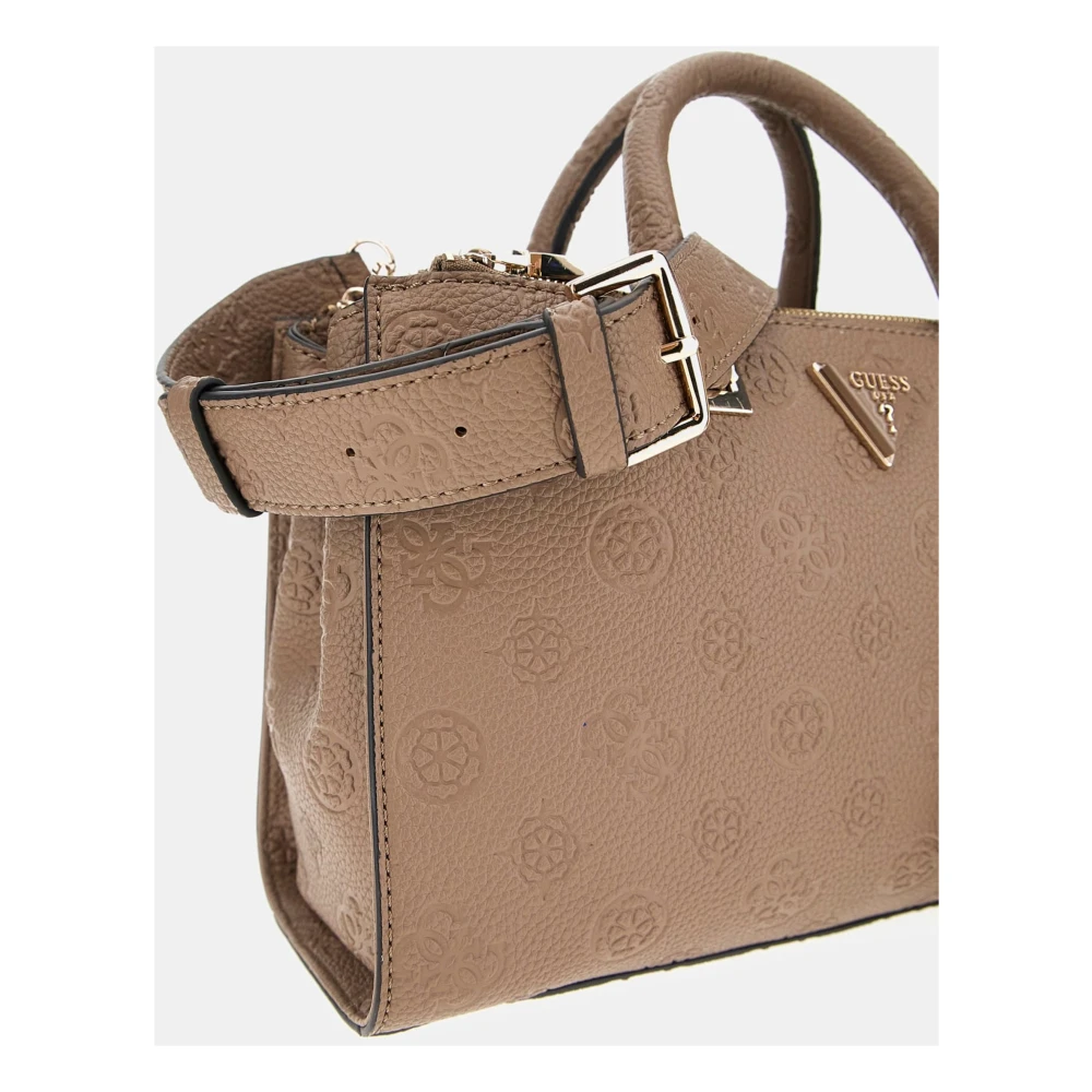 Guess Omkeerbare Logo Handtas in Donker Taupe Brown Dames