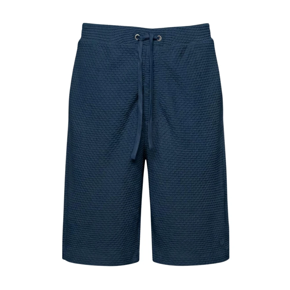 Emporio Armani Mannelijk Blauw Korte Broeken Heren, L, Casual Shorts
