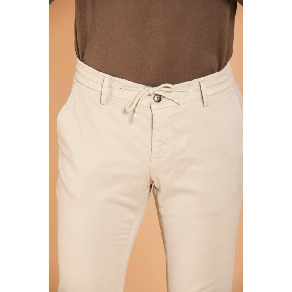 Mason's Slim Fit Jogger Chino Broek Grijs Gray Heren