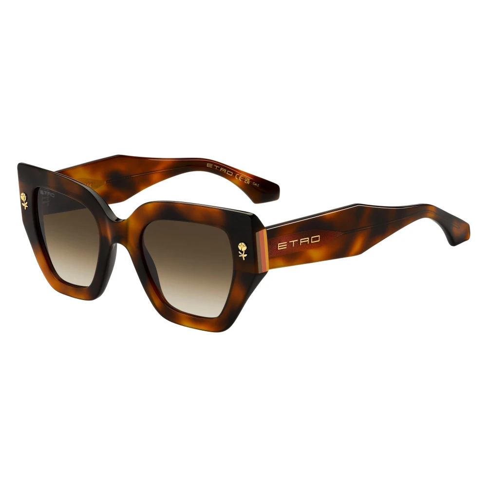 Etro Women's Brown Striped Floral Sunglasses - Sunglasses - 50 Mm - Accessories