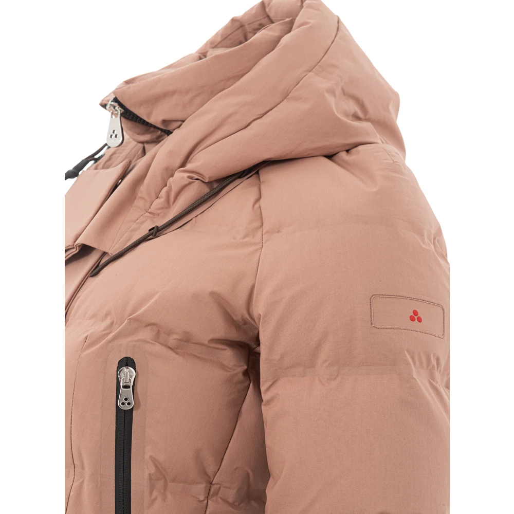 Peuterey Geometrische Gewatteerde Jas Pink Dames