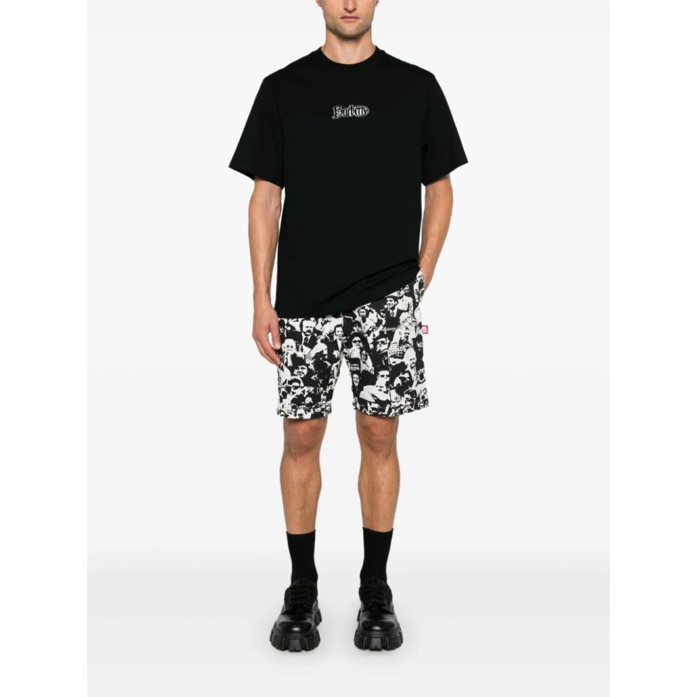 Burberry Zwarte Logo T-shirts en Polos Black Heren